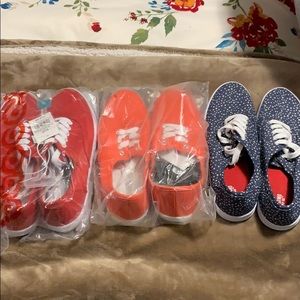 Three Brand New Pairs of Canvas shoes